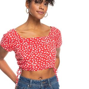 Roxy Dear Amor Red Top